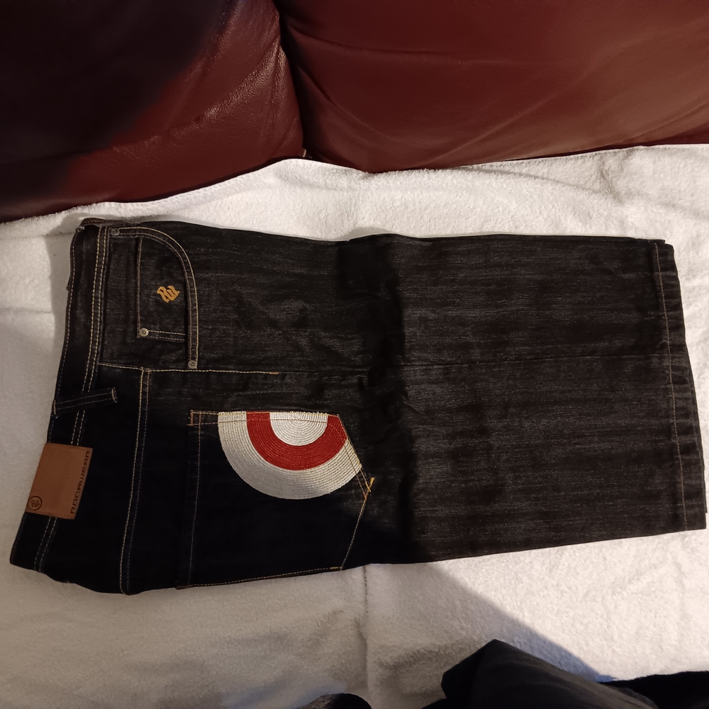 Rocawear Black Denim with Red Label